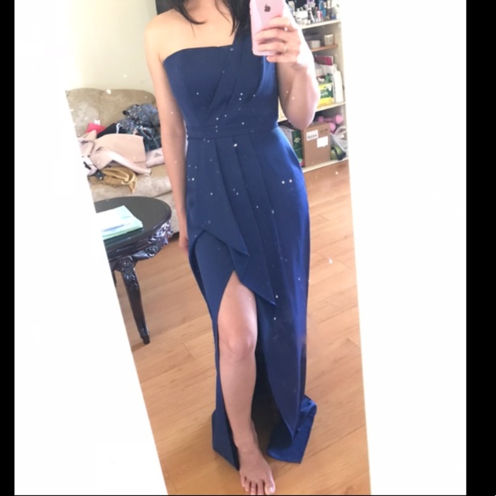 BCBG blue long dress/ prom dress